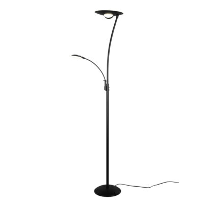 vloerlamp uplight zwart