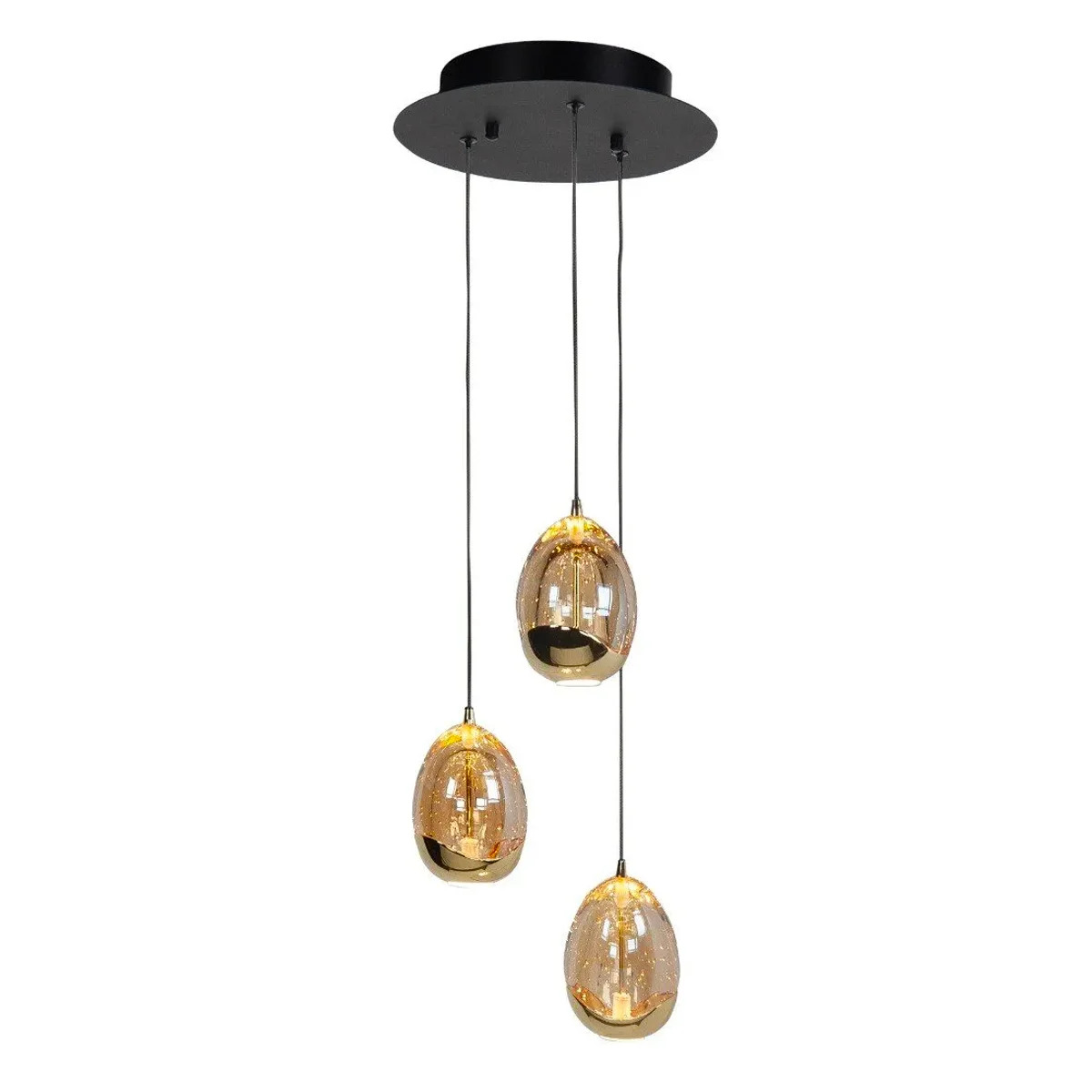 hanglamp golden egg 3 lichts highlight golden eggs hanglamp 3 lichts