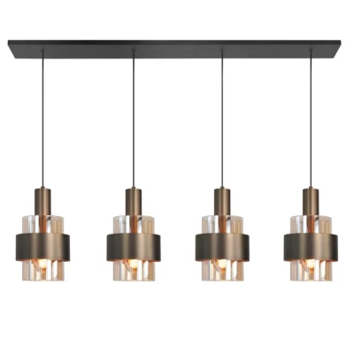 hanglamp brons marrone highlight 4 lichts