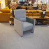 showroom fauteuil showroommodel seniorenstoel grijs