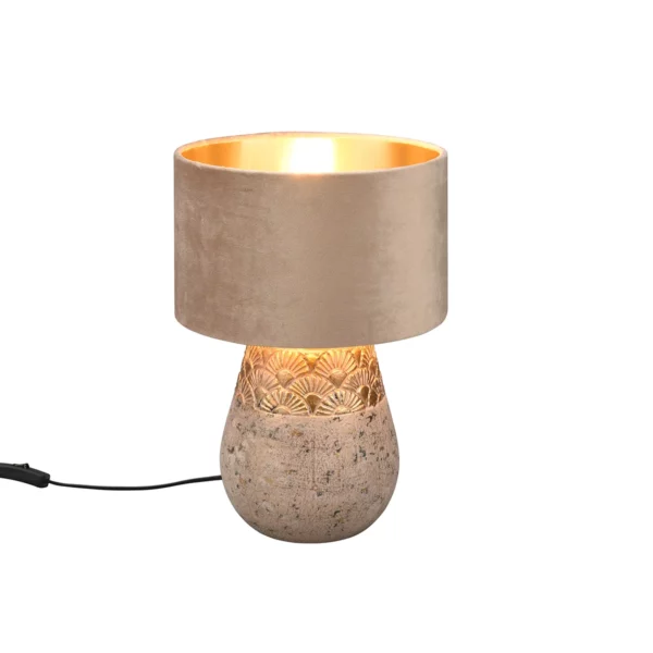 tafellamp beige keramiek modern zacht licht